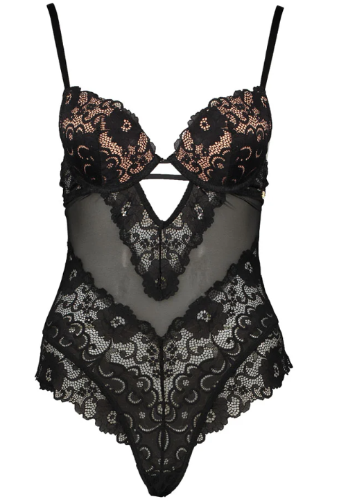 Eleganter Spitzen-Body in Schwarz – Verführerische Lingerie