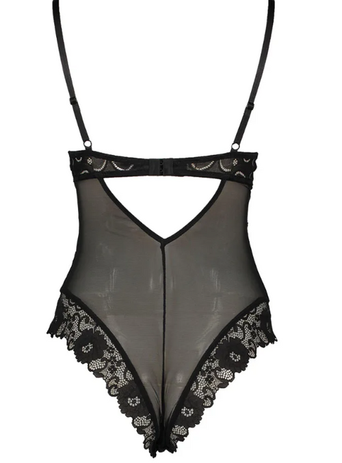 Eleganter Spitzen-Body in Schwarz – Verführerische Lingerie